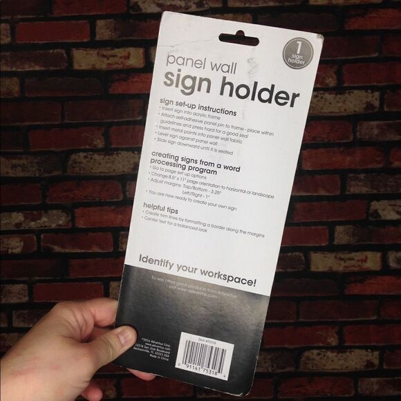 5 for $25🔥NWT Panel Wall Sign Holder - Picture 2 of 3